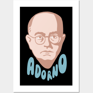 Theodor Adorno Face Posters and Art